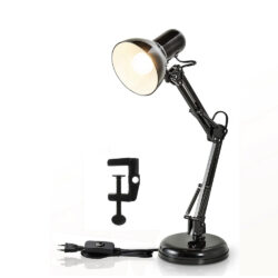 Lámpara de Escritorio con Brazo Oscilante de Metal