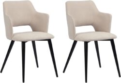 Conjunto de 2 Sillas de Comedor HomeMake