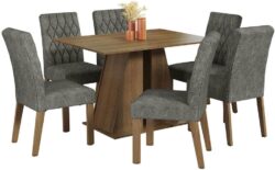 Madesa Juego de Comedor y 4 Sillas Marilyn MB