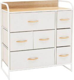 Cómoda Gran Capacidad De 7 Cajones Almacenamiento Mubh